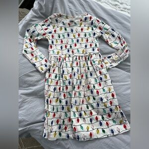 NWOT Hanna Andersson Xmas lights dress